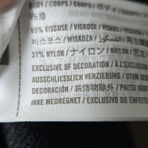 Abercrombie & Fitch BLACK Long-Sleeve Half-Zip Mini Sweater Dress Size XL NWT - Picture 5 of 8